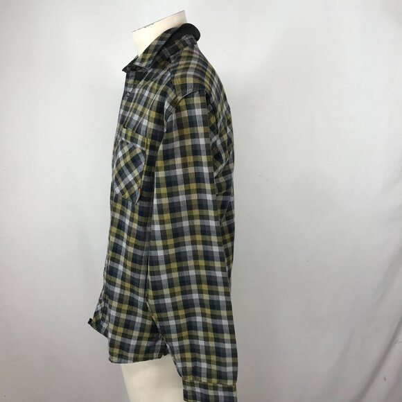MOUNTAIN HARDWEAR - MEN'S M/L - MULTICOLOR CHECK LONG SLEEVE SNAP COLLARED SHIRT - Picture 3 of 6